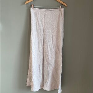 Vintage Sunbelt Linen Maxi Skirt